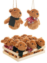 Lot de 12 pendentifs ours Ralphy, assortiment 2, 12 pièces