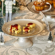 Étagère en verre argenté Diam. 28 cm