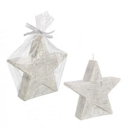 Lot de 6 Bougies Astro Blanc