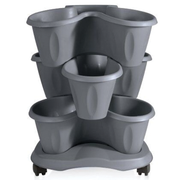 Clover Vase Set diamètre cm 40 x hauteur 51 litres 6 - Gris BAMA