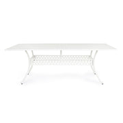Ivrea table d'extérieur rectangulaire blanche 107x 213 cm