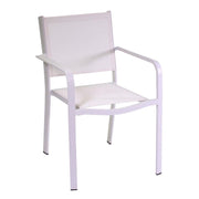 Fauteuil El paso en aluminium blanc 55x61 x h84,5 cm