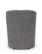 Fauteuil en bois et tissu Anthracite BELIZE 64,5x63x h76 cm