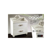 Boîte de rangement minable décorative 30 x 19 x 25 h cm