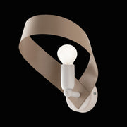 Applique murale en fer blanc Tortora une lumière 66x h28 cm