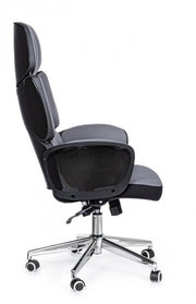 Fauteuil de bureau rembourré gris-noir Armstrong