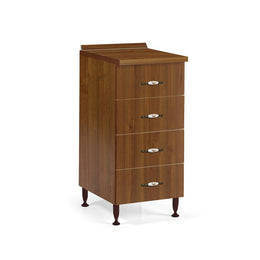 Coffre de chef cuisine en bois 4 tiroirs antique noix cm h 85x50x40