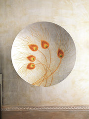 Assiette décorative blanche 65x65x1 cm