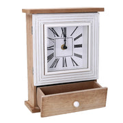 Horloge en bois marron cm18,5x7h24