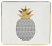 Coussin en tissu avec chien blanc cm43x43