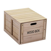 Boîte en bois avec tiroir rectangulaire 39 x 50 x H 29,5 cm