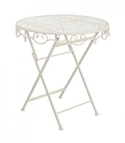 Table crème classique Giselle D70 cm