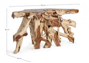 Console en bois naturel Lisandra 150x45 cm