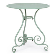 Table Etienne Frosty classique D70 en métal pour l'extérieur