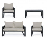 Salon de jardin Captiva anthracite