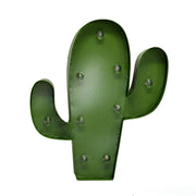 Cactus metallo vert avec led cm25,5x30,5x5