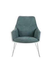 2x Poltrona in polipropilene acquamarina 85 cm x 74 cm H. 86 cm