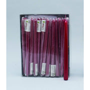 Bougie de décoration de Noël lisse rouge cm 25 pcs 1