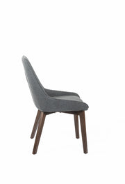 Lot de 4 chaises en tissu 62cm x 49.5cm H. 87cm