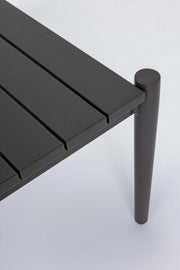 Table basse de jardin Calypso anthracite 110x60 cm