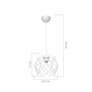 Suspension Koza MDL4327 cage blanche