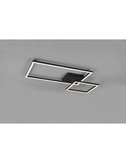 Plafonnier carré réglable Led Dimmer 4000K Pan Black Trio Lighting