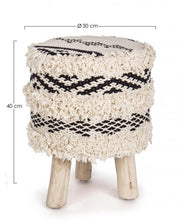 Tabouret Yucatan Nat-Noir D30