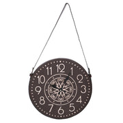 Horloge en bois blanc noir cmø37/66x3