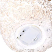 Résine LED Père Noël avec renne et marionnette 27,5x20h48 cm