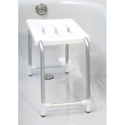 Tabouret de bain antidérapant pour personnes handicapées, blanc