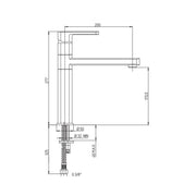 Mixeur de cuisine chromé avec bouche à Fontana Paii 86CR579 27,4x20x5 cm