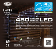Glace Lumineuse WLED 480 LED 20,16m x H60cm