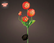 Piquet solaire en fer rouge