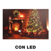 Panneau led rectangulaire en bois multicolore cm60x40h1,8