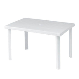 Table rectangulaire pour extérieur 120x80x72 H cm blanc Calaf
