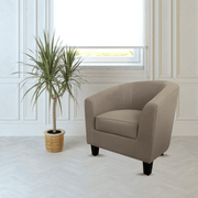 Fauteuil Halong en tissu beige