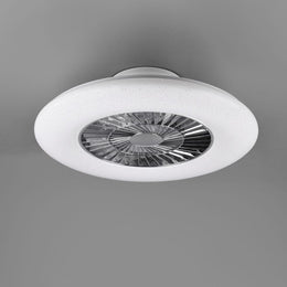 Ventilateur Visby Et Plafonnier Led Effet Ciel Etoilé Avec Télécommande Multifonction