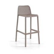 Tabouret Oxy 99 H en Polypropylène Tortora 50 x 45 x 99 cm