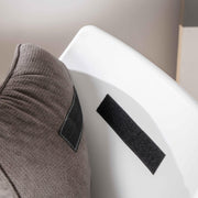 2x Poltrona in polipropilene grigio scuro 85 cm x 74 cm H. 86 cm