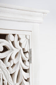 Buffet 2 portes en bois blanc Alinta