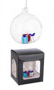 Lot de 6 Boules de Noël Ouvertes Vt Yule Cadeau 3F