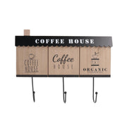 Cintre en bois 3 places noir cm31x23x2,5