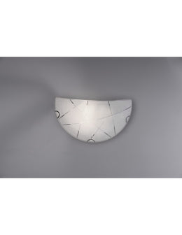Applique murale Sandrina Glass Graniglia Blanc 1xE27 Trio Lighting