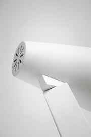 Lampe de table avec abat-jour en métal blanc 42x15x60,5h cm