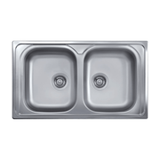 Evier 86x50 2 bacs SAXT322