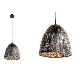 Chandelier industriel urbain moderne 25 x 108 cm noir