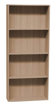 Bibliothèque murale HOMEMANIA avec étagères en bois marron - 73 x 24 x 170 cm