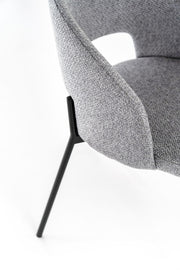 Lot de 2 chaises en tissu 52cm x 55.5cm H. 78.5cm