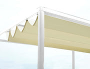 Gazebo en aluminium Milwaukee avec couverture électrique 3x3m x 2.5h