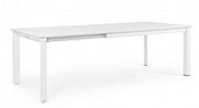 Table de jardin extensible Konnor blanc